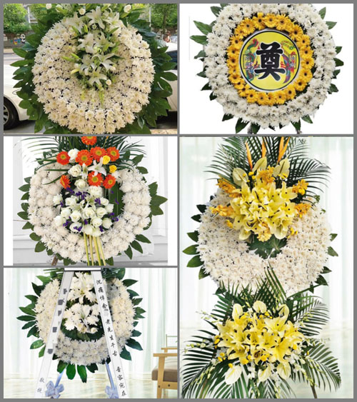 广东梅州市五华县周江镇利河村花圈速递
